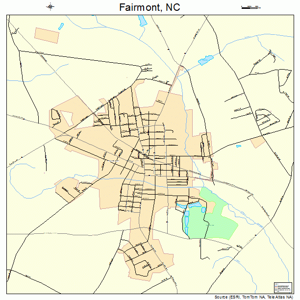 Fairmont, NC street map