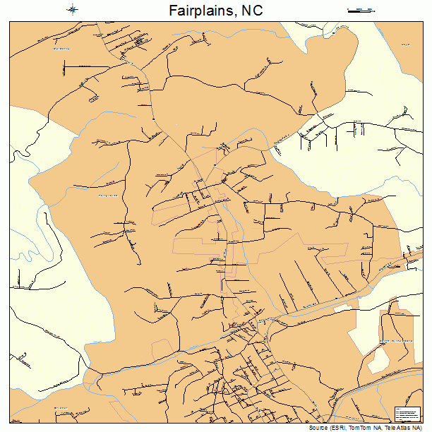 Fairplains, NC street map