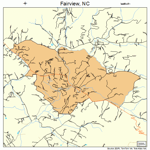 Fairview, NC street map