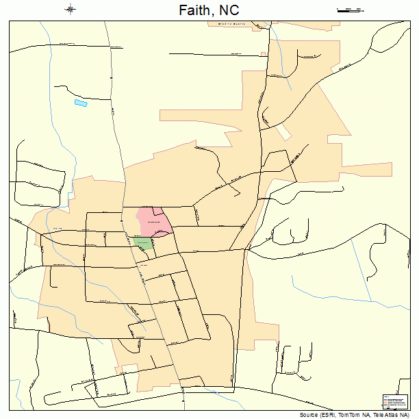 Faith, NC street map