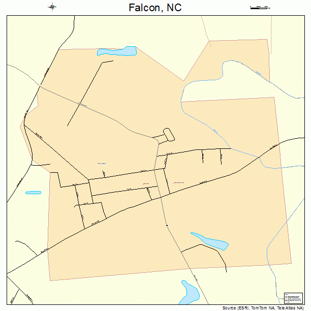 Falcon, NC street map