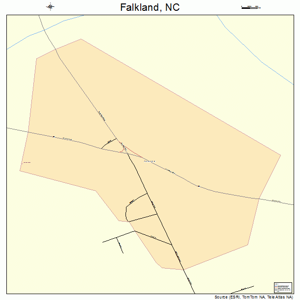 Falkland, NC street map