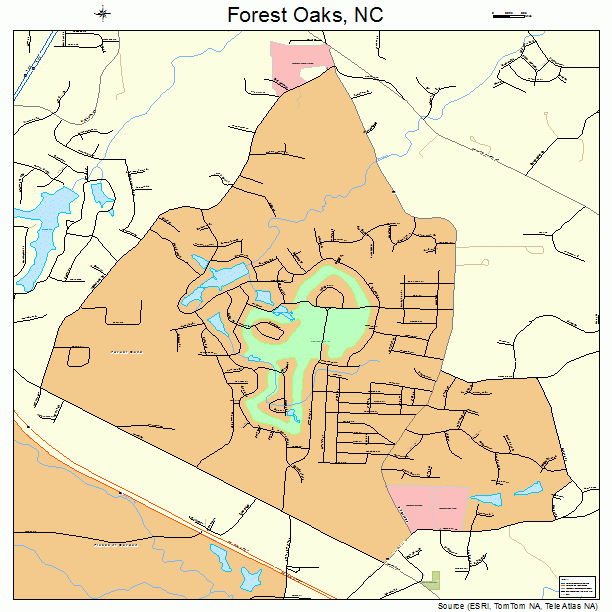 Forest Oaks, NC street map