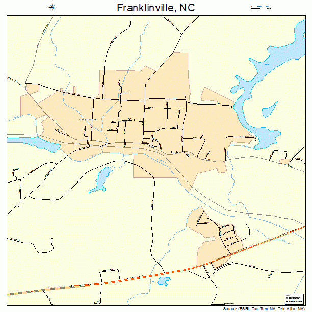 Franklinville, NC street map