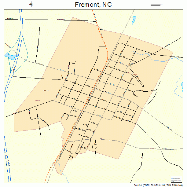 Fremont, NC street map