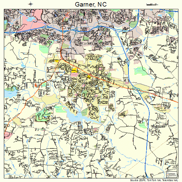 Garner, NC street map