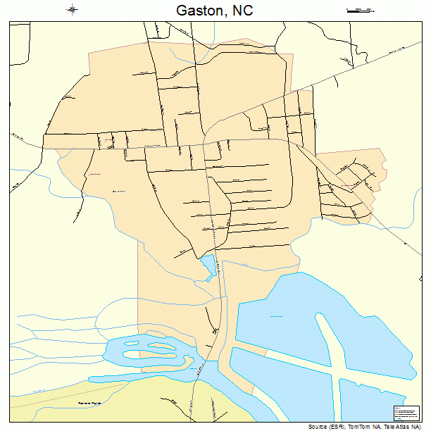 Gaston, NC street map