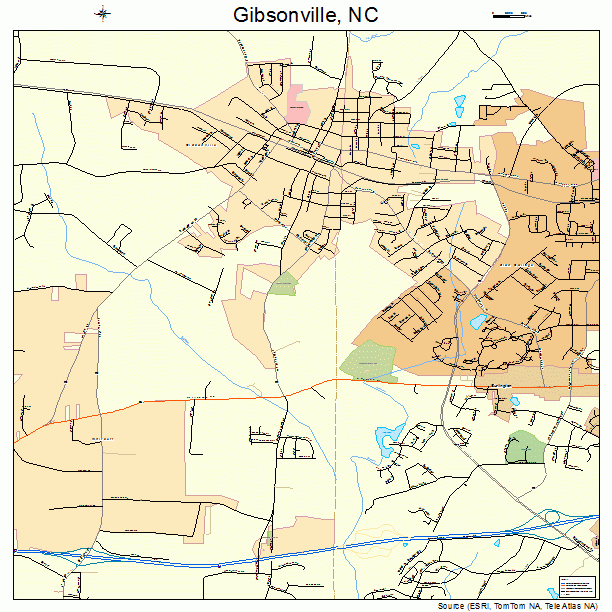 Gibsonville, NC street map