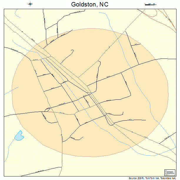 Goldston, NC street map