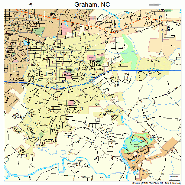 Graham, NC street map