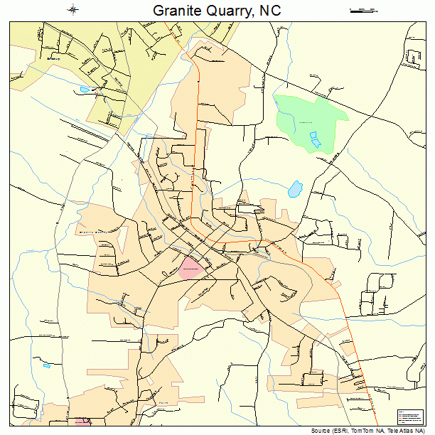 Granite Quarry, NC street map