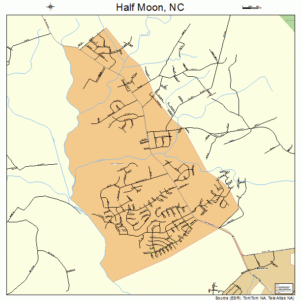 Half Moon, NC street map