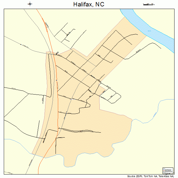 Halifax, NC street map