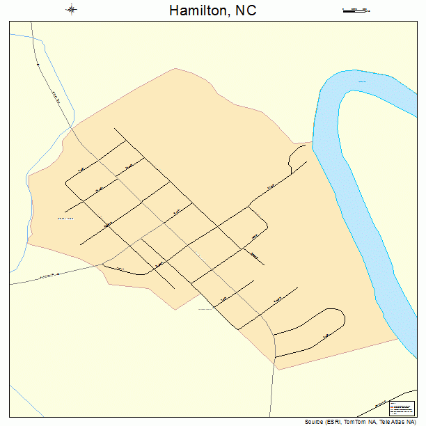 Hamilton, NC street map