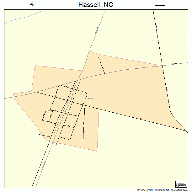 Hassell, NC street map