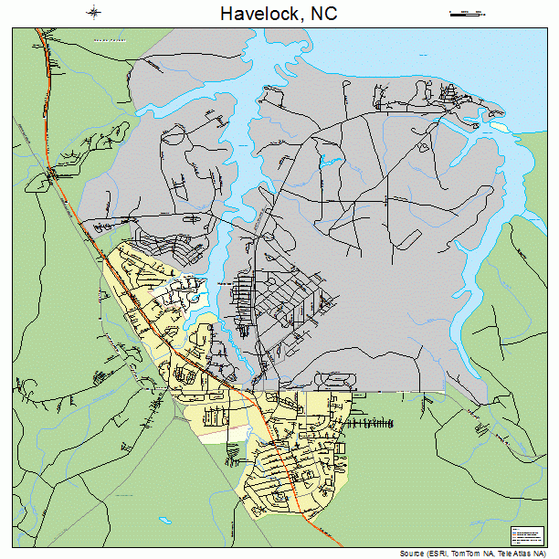 Havelock, NC street map