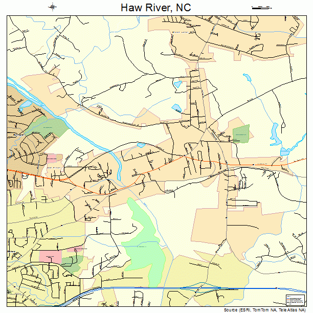 Haw River, NC street map
