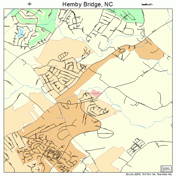 Hemby Bridge, NC street map