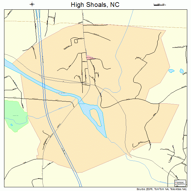 High Shoals, NC street map
