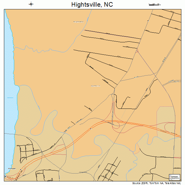 Hightsville, NC street map