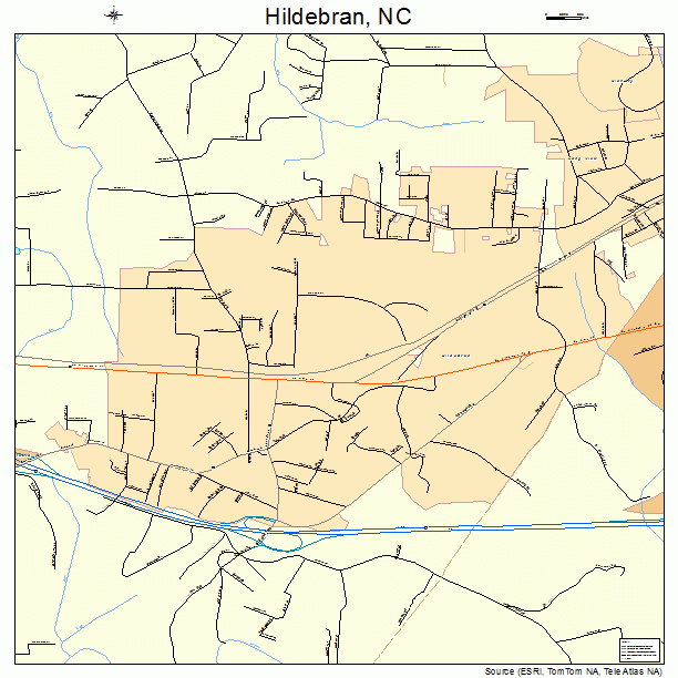 Hildebran, NC street map
