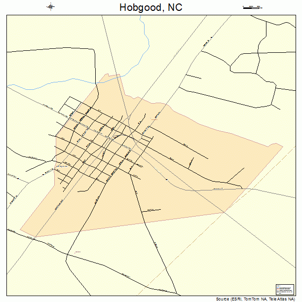 Hobgood, NC street map