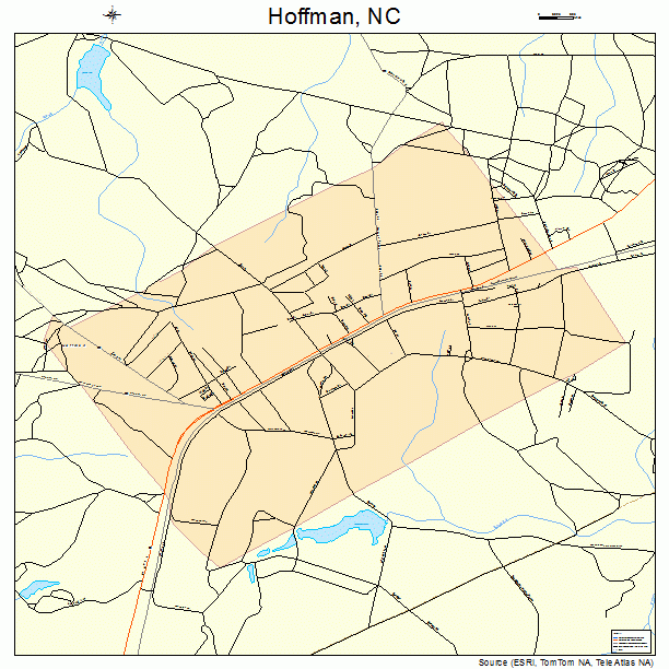Hoffman, NC street map