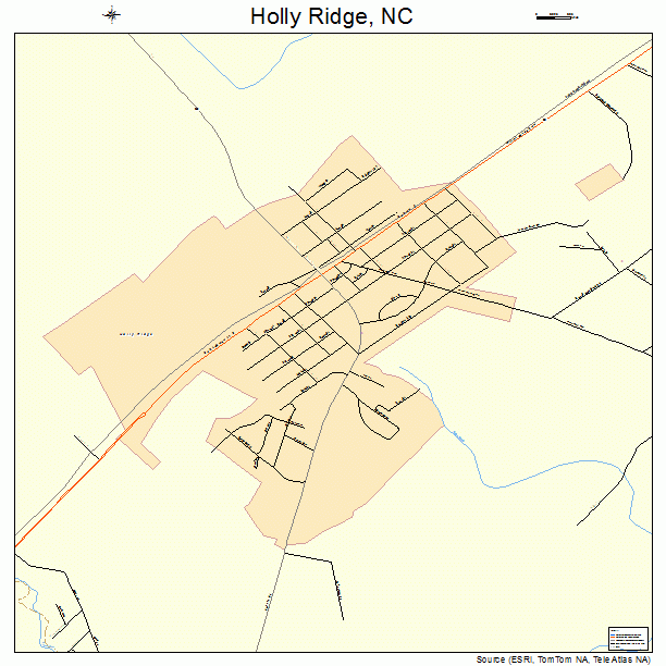 Holly Ridge, NC street map