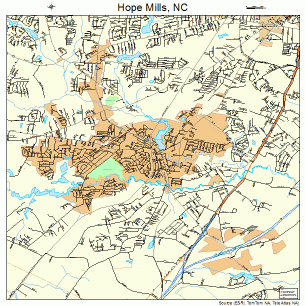 Hope Mills, NC street map