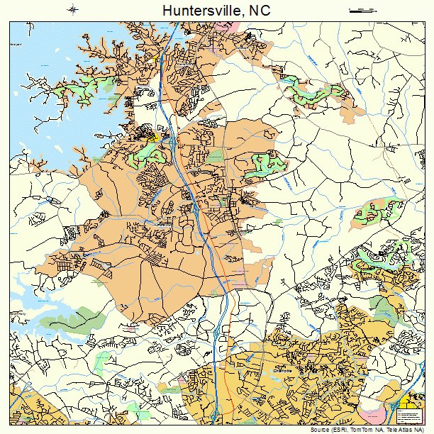 Huntersville, NC street map