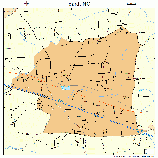 Icard, NC street map