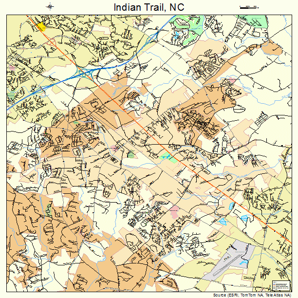 Indian Trail, NC street map