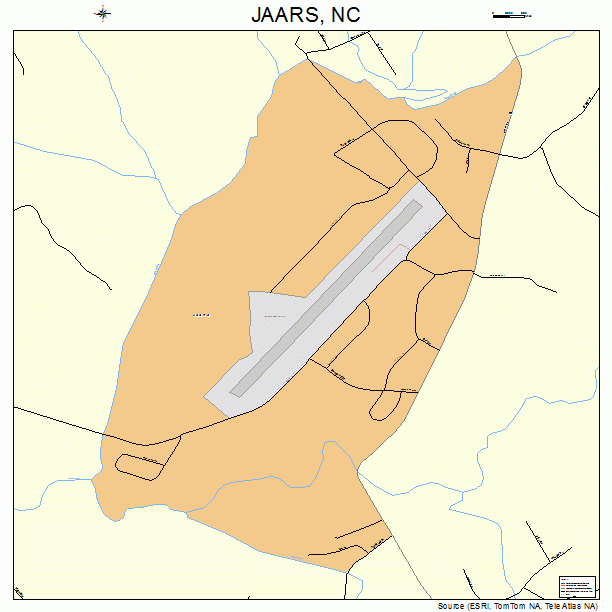 JAARS, NC street map