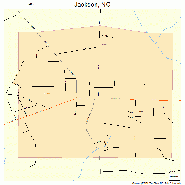 Jackson, NC street map