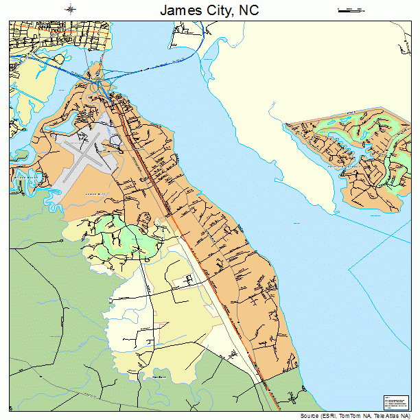 James City, NC street map
