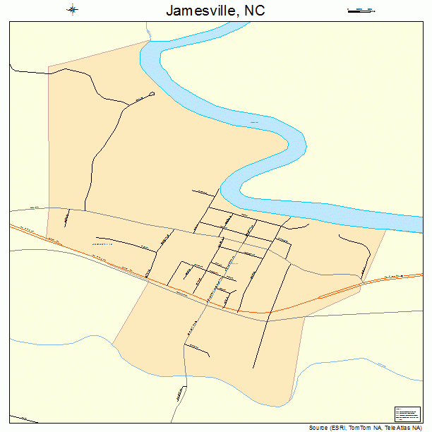 Jamesville, NC street map