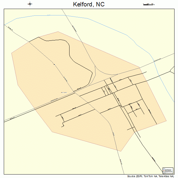 Kelford, NC street map