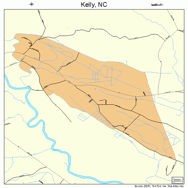 Kelly, NC street map