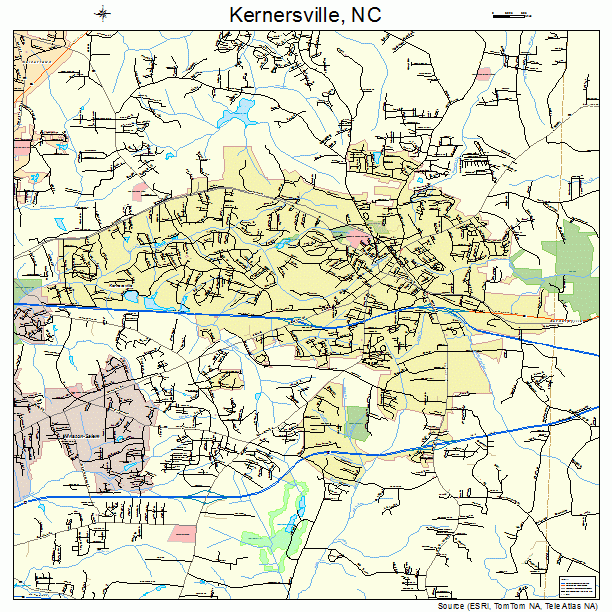 Kernersville, NC street map