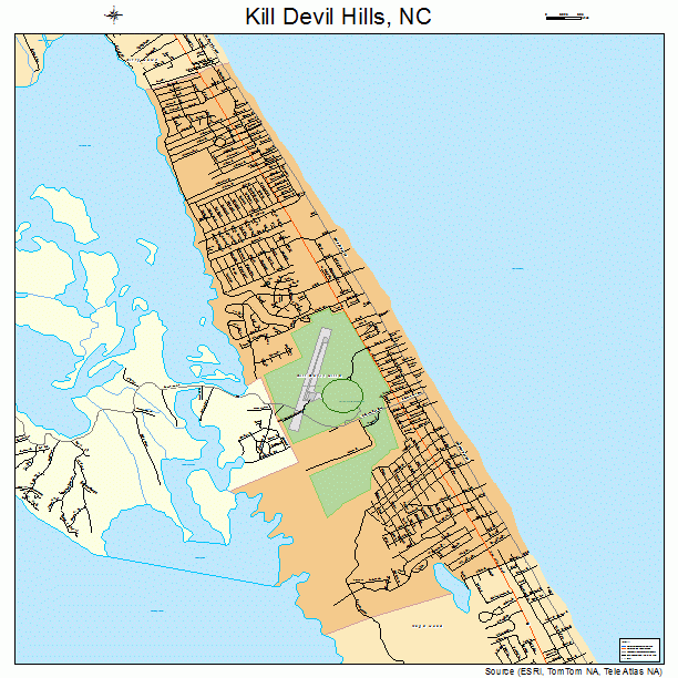 Kill Devil Hills, NC street map