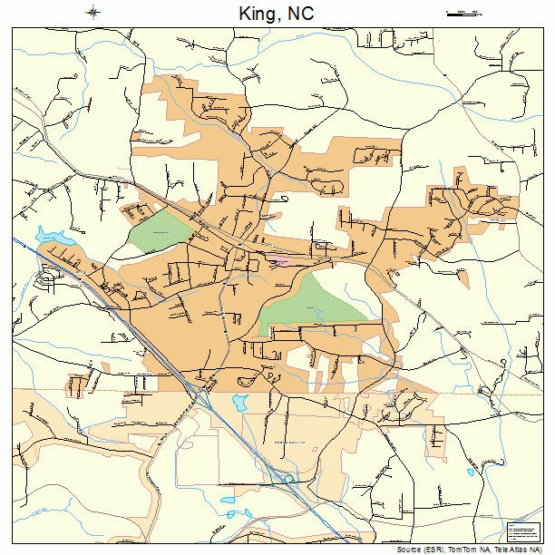 King, NC street map
