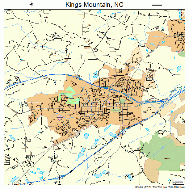 Kings Mountain, NC street map