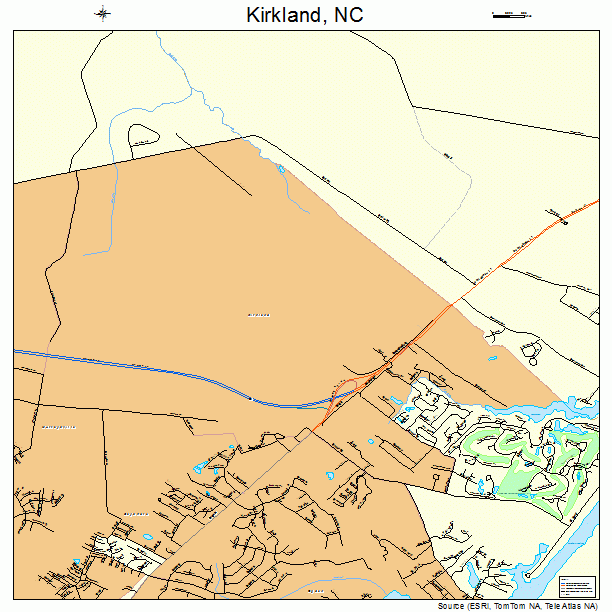 Kirkland, NC street map