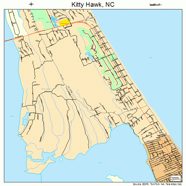 Kitty Hawk, NC street map