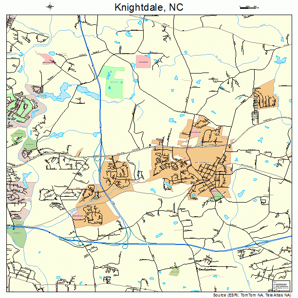 Knightdale, NC street map