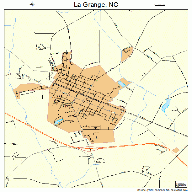 La Grange, NC street map