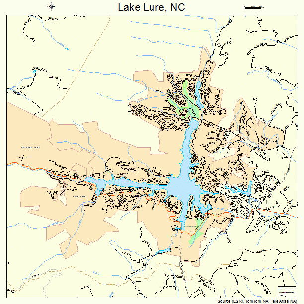 Lake Lure, NC street map