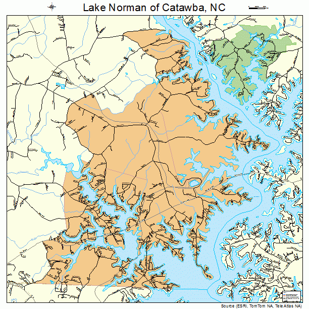 Lake Norman of Catawba, NC street map