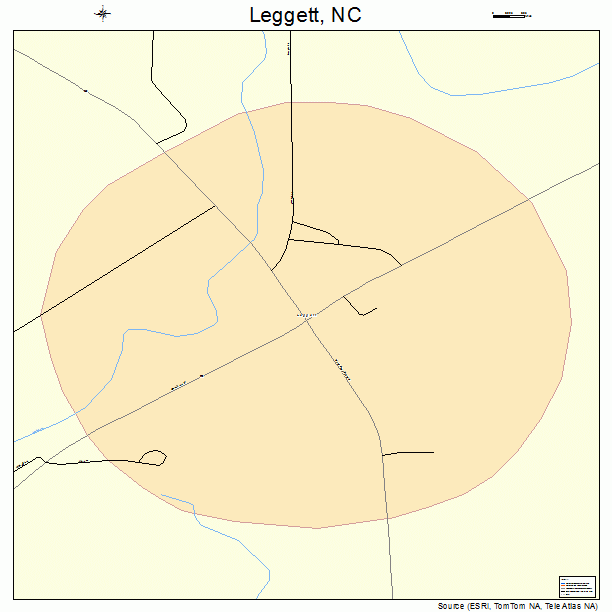 Leggett, NC street map