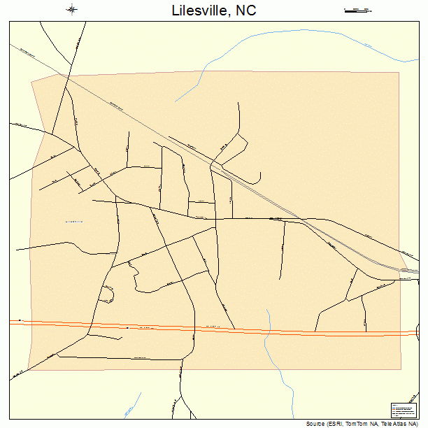 Lilesville, NC street map